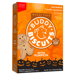 Buddy Biscuits: biscuit croquant potiron, récompense idéale pour chiens actifs.