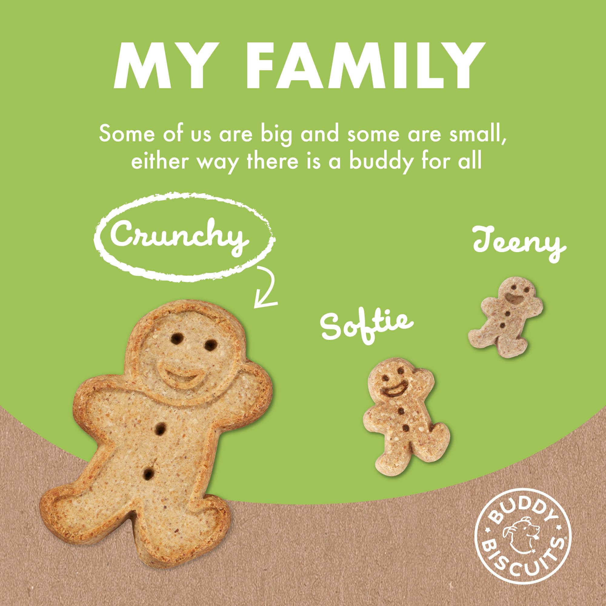 Buddy Biscuits: emballage recyclable, choix durable après le plaisir.