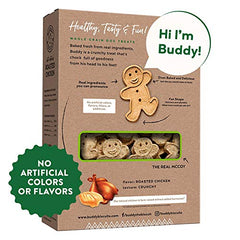 Buddy Biscuits: etiquette des ingrédients, ingrédients simples pour chiens exigeants.