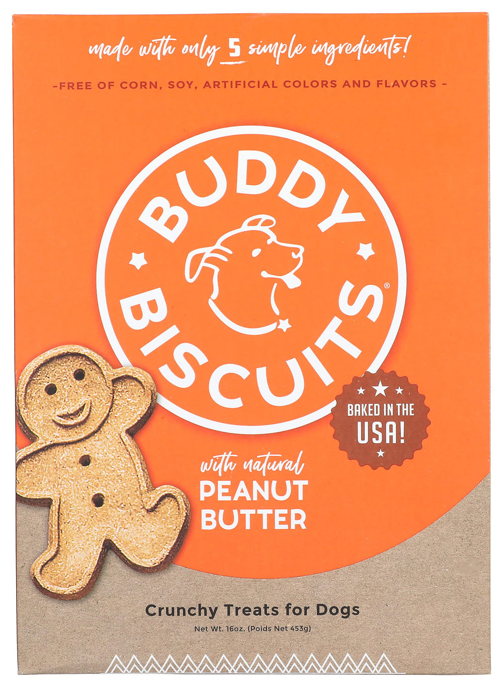 Buddy Biscuits : fabriqué aux États‑Unis avec des ingrédients de qualité.