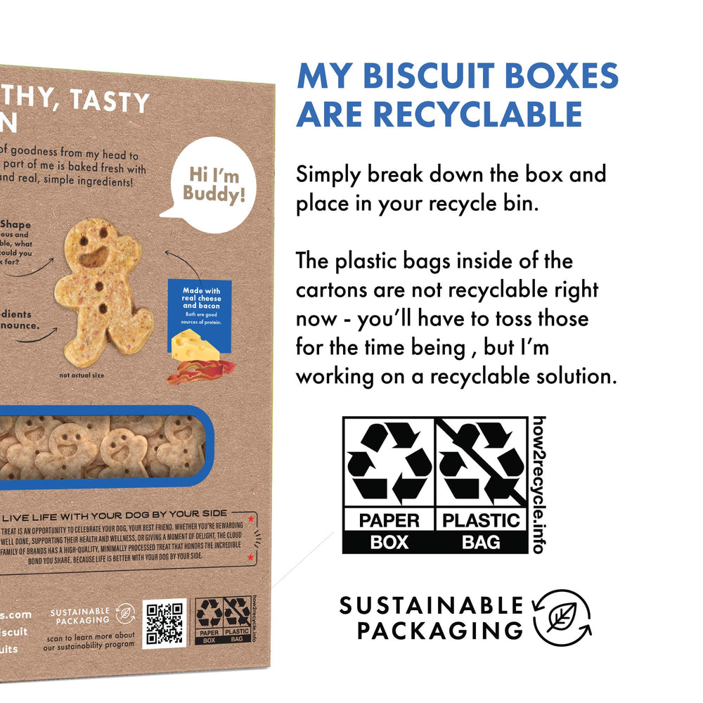 Forme adorable Buddy sur des biscuits croustillants et attractifs.