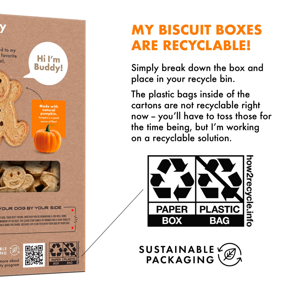 Buddy Biscuits: ingrédients simples, faciles à prononcer.