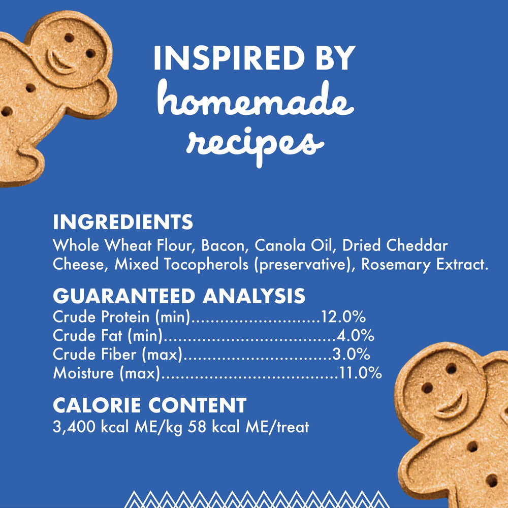 Ingrédients simples Buddy Biscuits, bacon et fromage apportent une saveur savoureuse