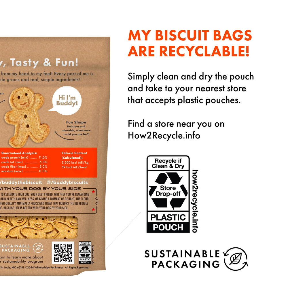 Buddy Biscuits: traitement minimal avec ingrédients simples.
