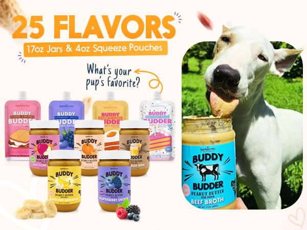 Buddy Budder – collation saine pour chiens actifs.