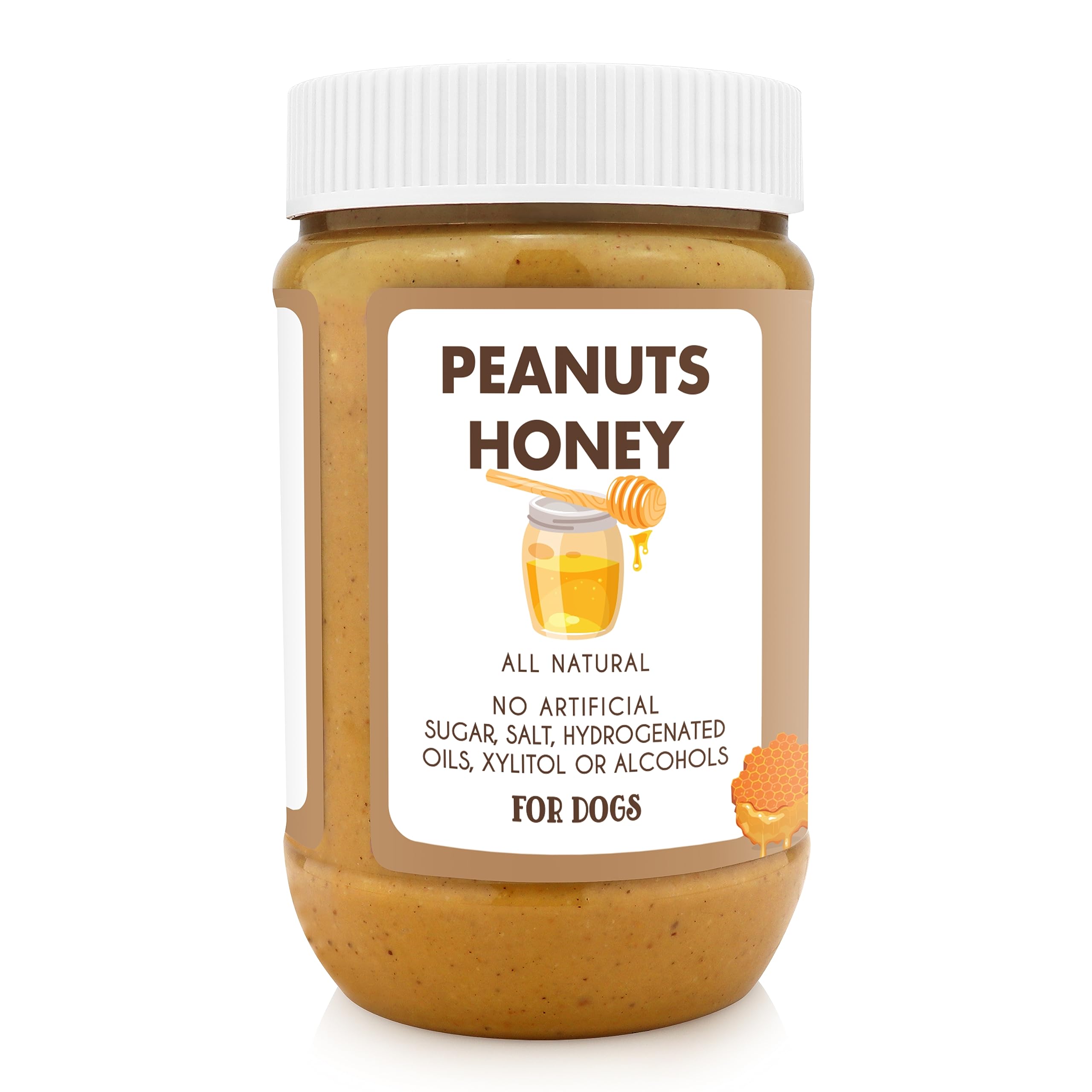 Ingrédients naturels cacahuète et miel avec Buddy Budder pour chien