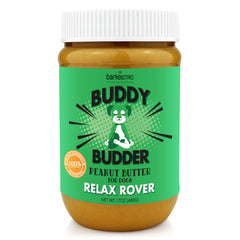 Buddy Budder Relax : bouteille 17oz pour des friandises naturelles à partager avec votre chien.