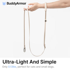 Boucle en aluminium légère BuddyArmor pour durabilité et confort.