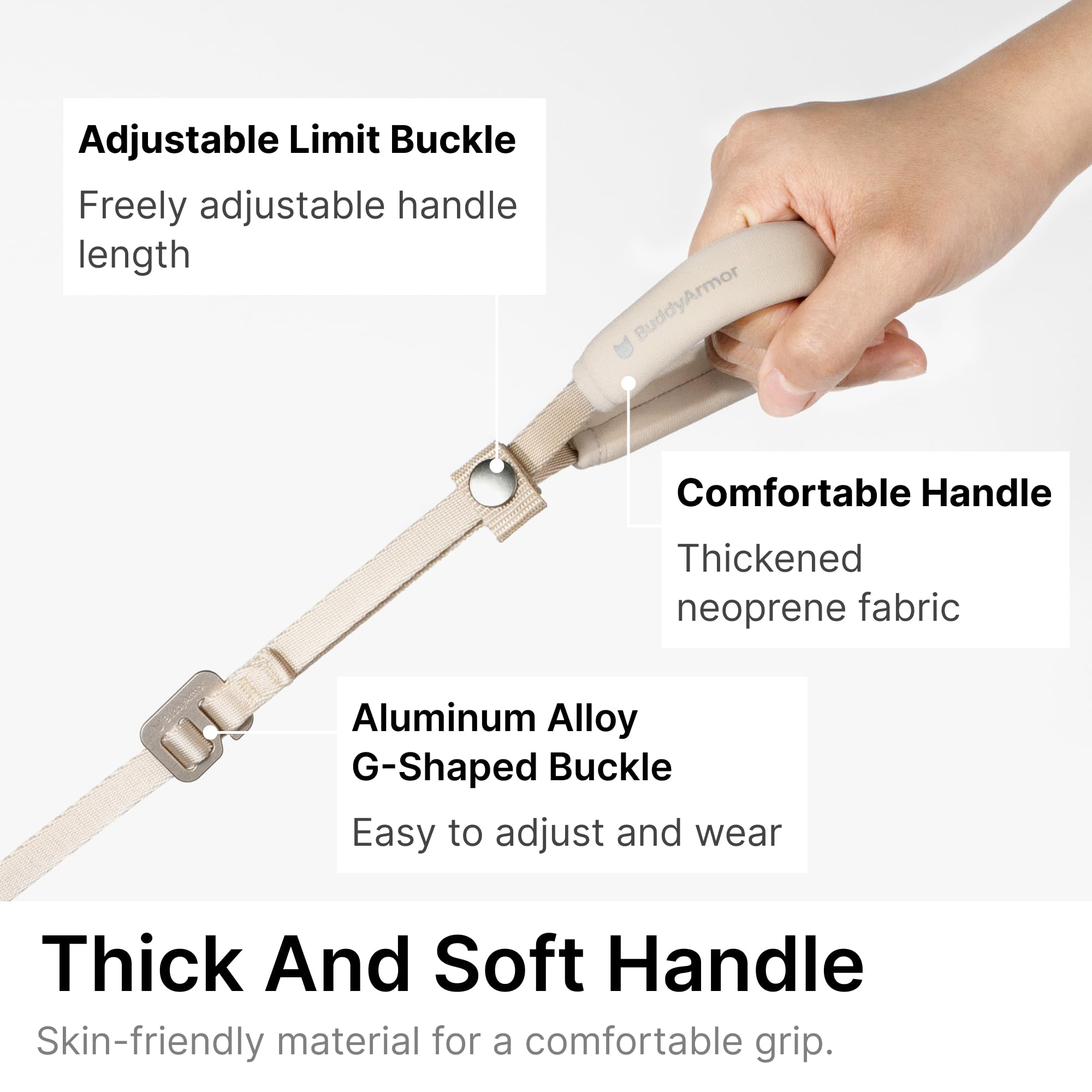 Boucle en aluminium légère et durable BuddyArmor.