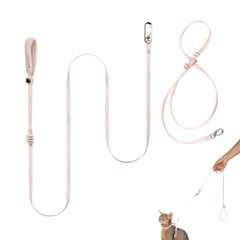 BuddyArmor chat-harnais rose pale pour promenades confortables et sans fuite.