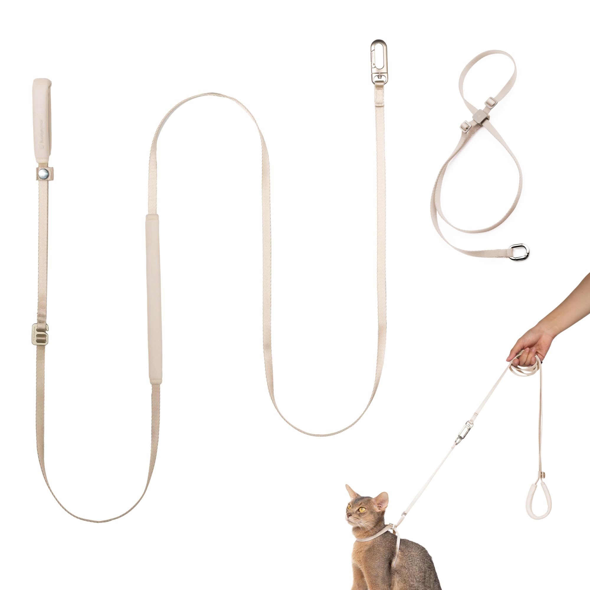Harnais BuddyArmor anti-fuite pour chats lors des promenades.