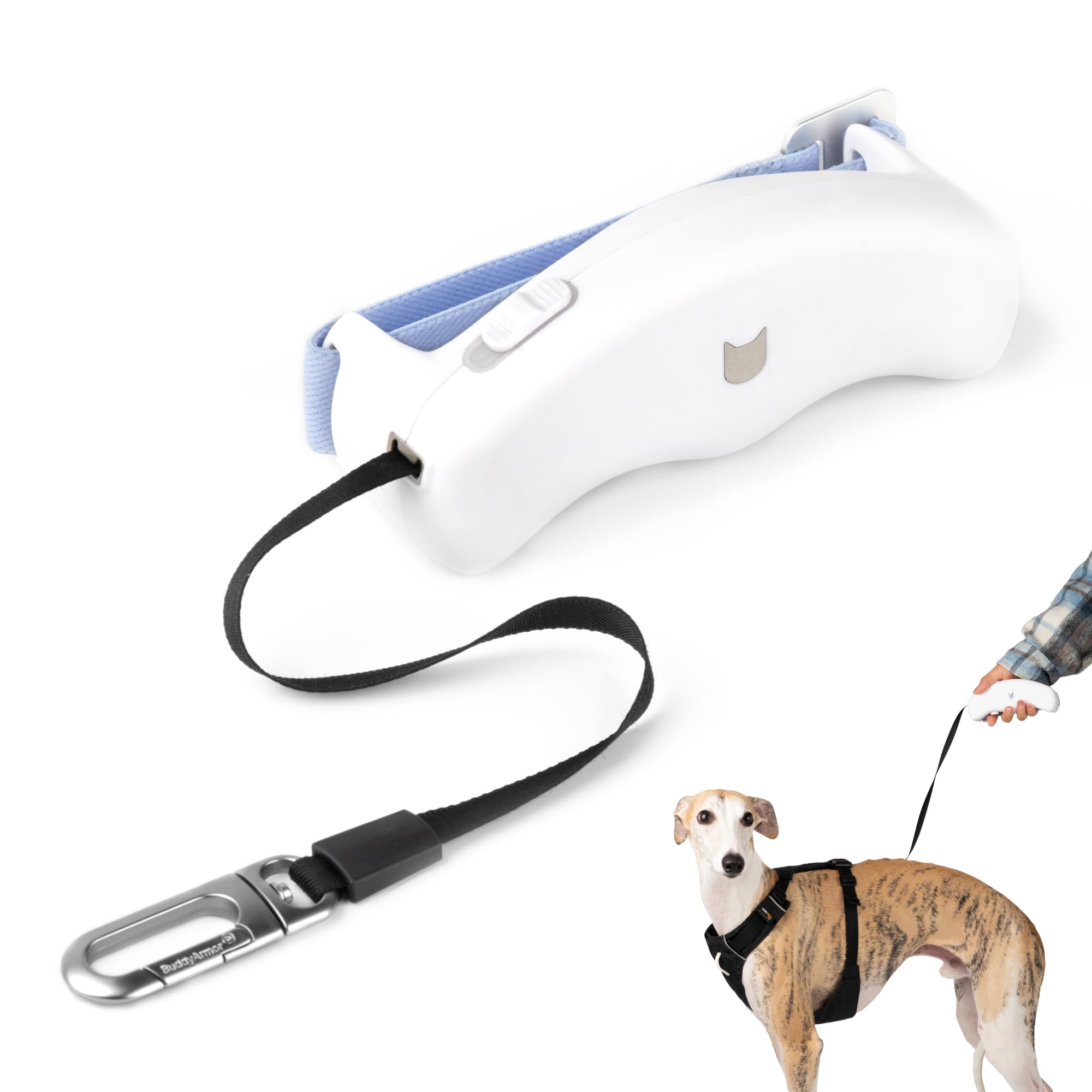 BuddyArmor laisse rétractable 5,58 pieds offrant une liberté maîtrisée pour votre chien.
