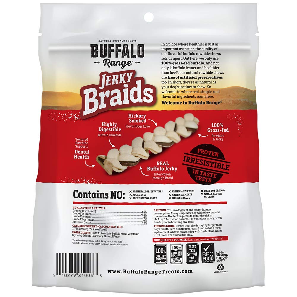 Buffalo Range idéal pour récompense et entraînement sans additifs.