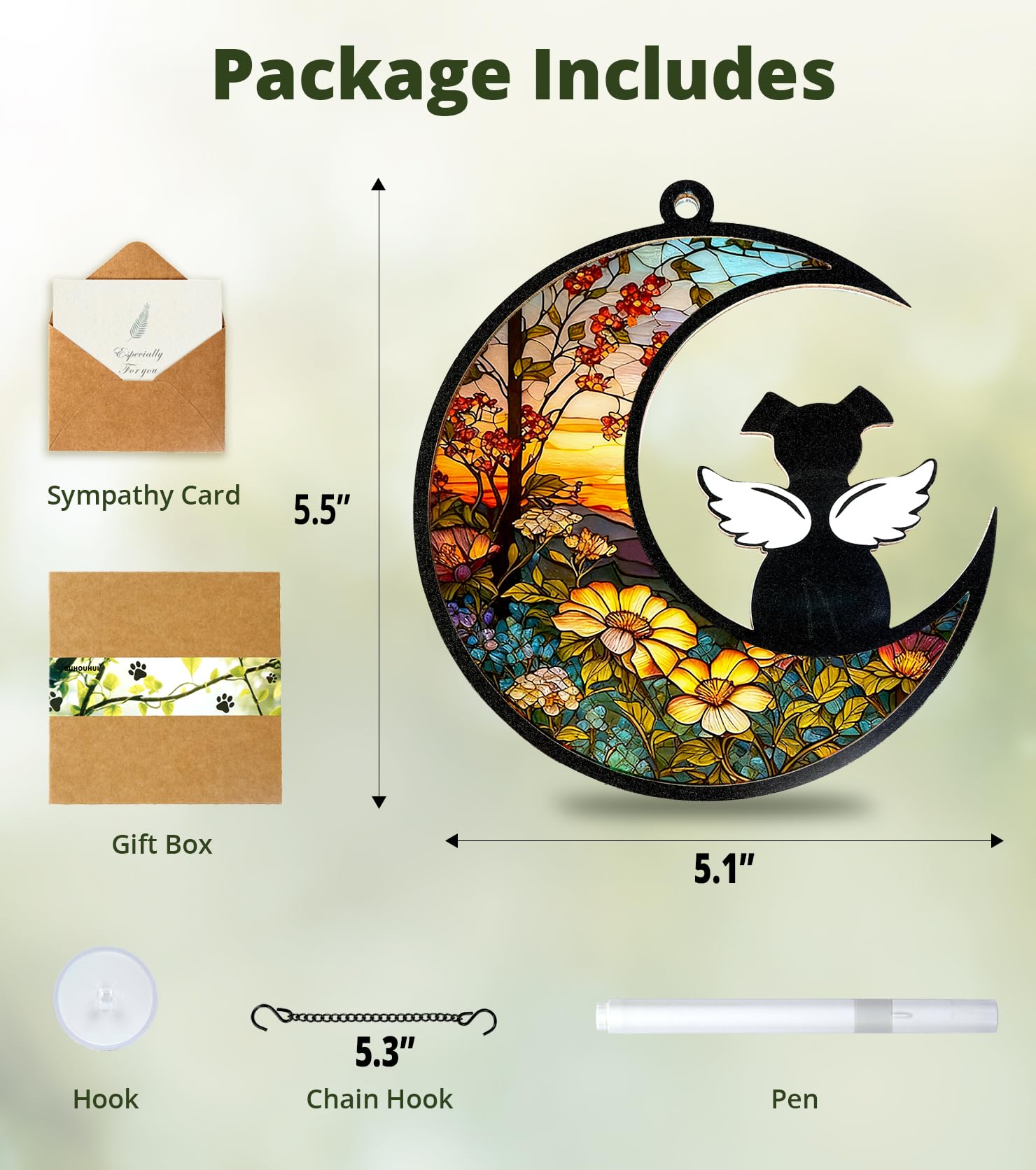 BUHOUHUI chaîne pour suncatcher — fixation facile et sûre