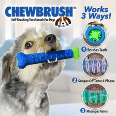 BulbHead Chewbrush masse les gencives avec ses picots en caoutchouc.