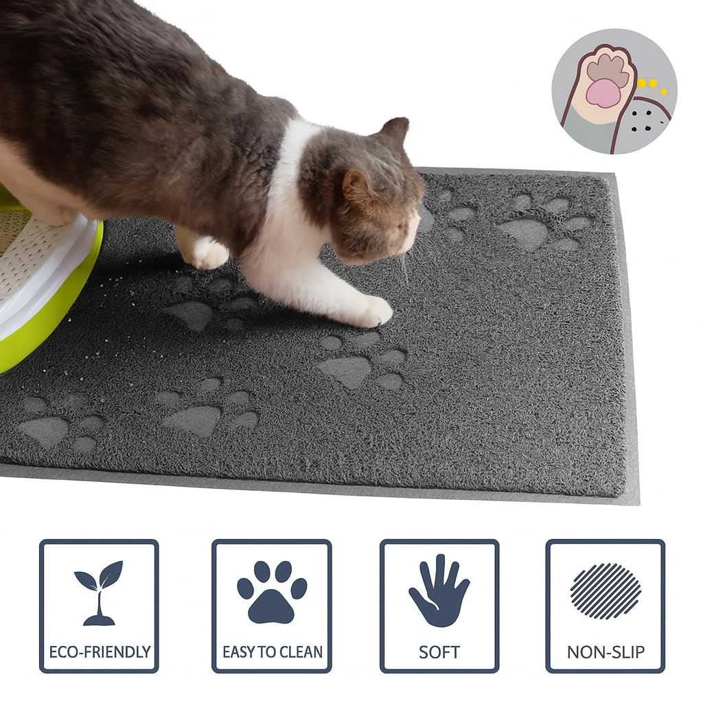 Bulk buys tapis litière : capture les grains autour de la caisse.