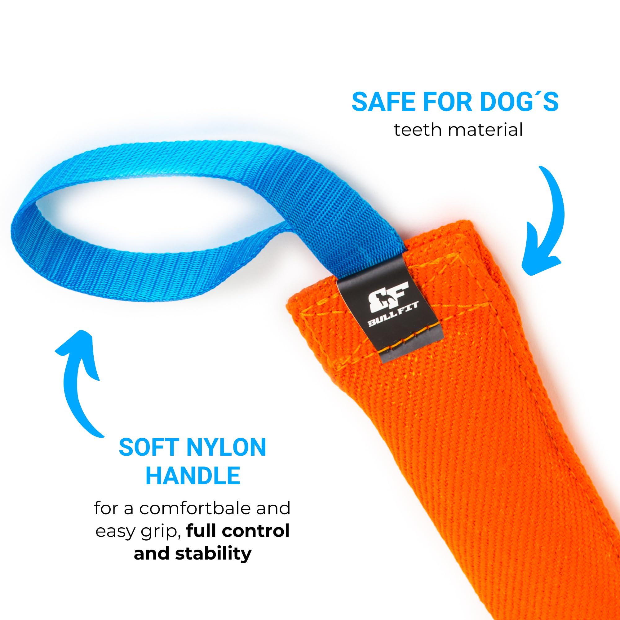 Bull Fit K9 Tug en lin francais durable pour sessions actives