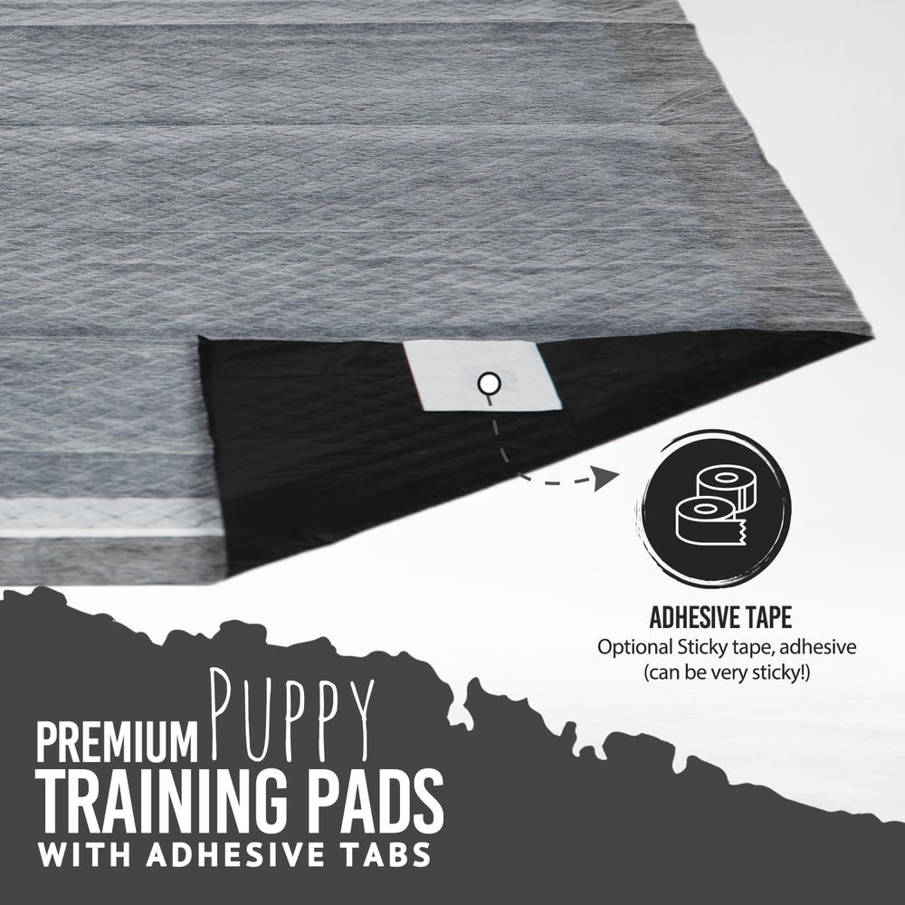 Bulldogology Tapis adhésif noir 24x35, aide à maintenir l'espace propre.