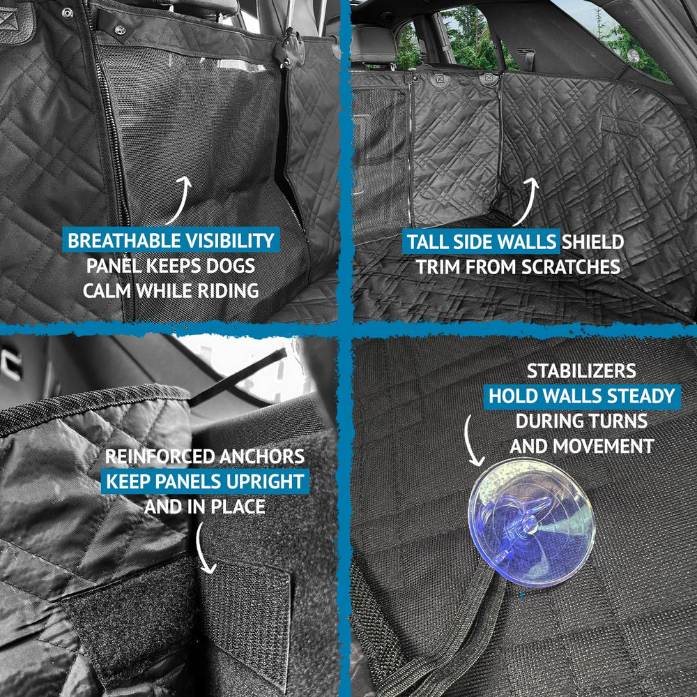 Bulldogology fenêtre mesh arrière assure une bonne circulation d'air.