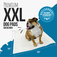 Bulldogology Premium XXL Puppy Pad contrôle des odeurs pour intérieur frais.