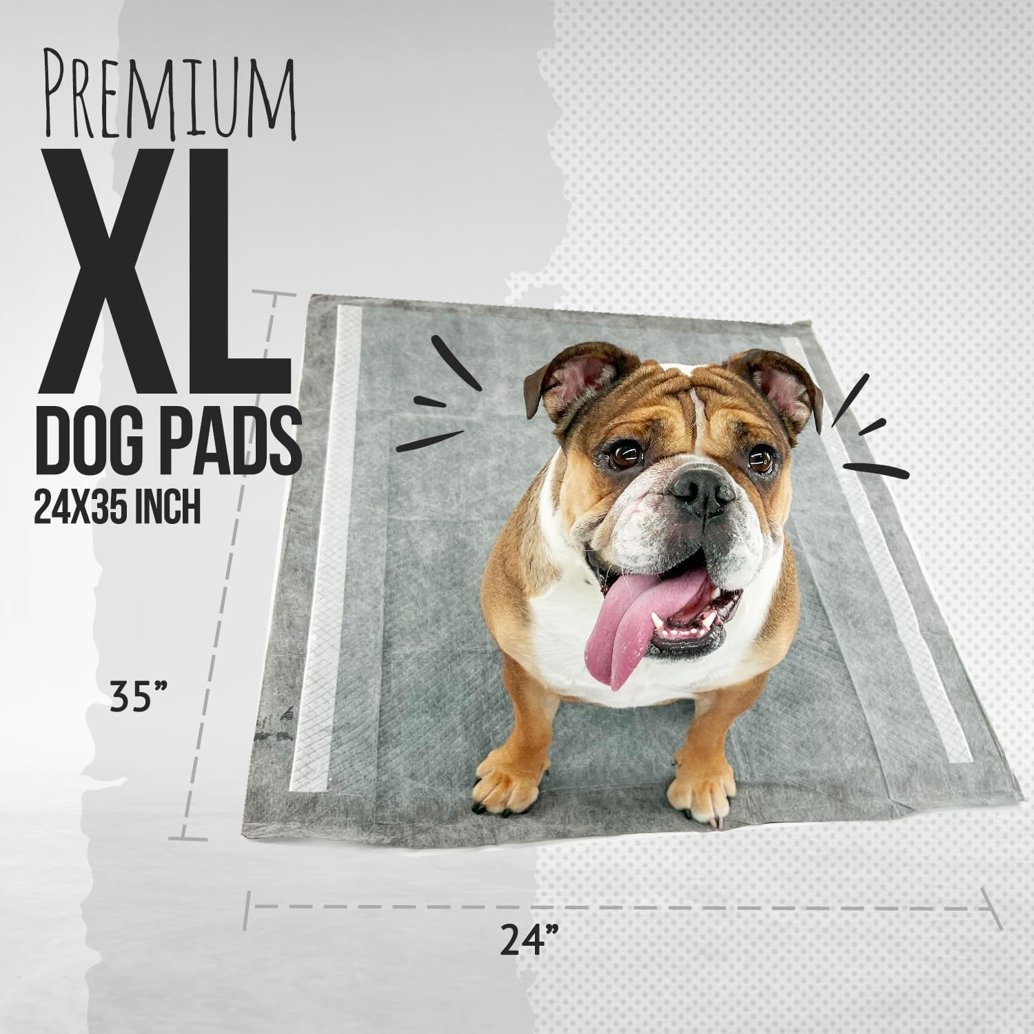 Bulldogology tapis adhésif, anti-déplacement pour maison sans dégâts.