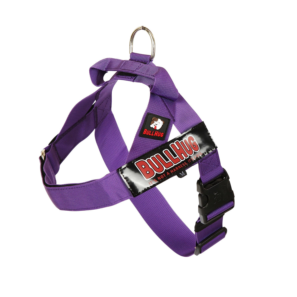 BullHug harnais chien ajustable violet XL pour des promenades confortables et sans tirage.
