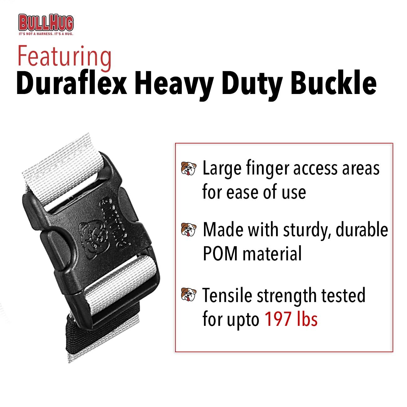 BullHug Harnais patch velcro amovible personnalisable.