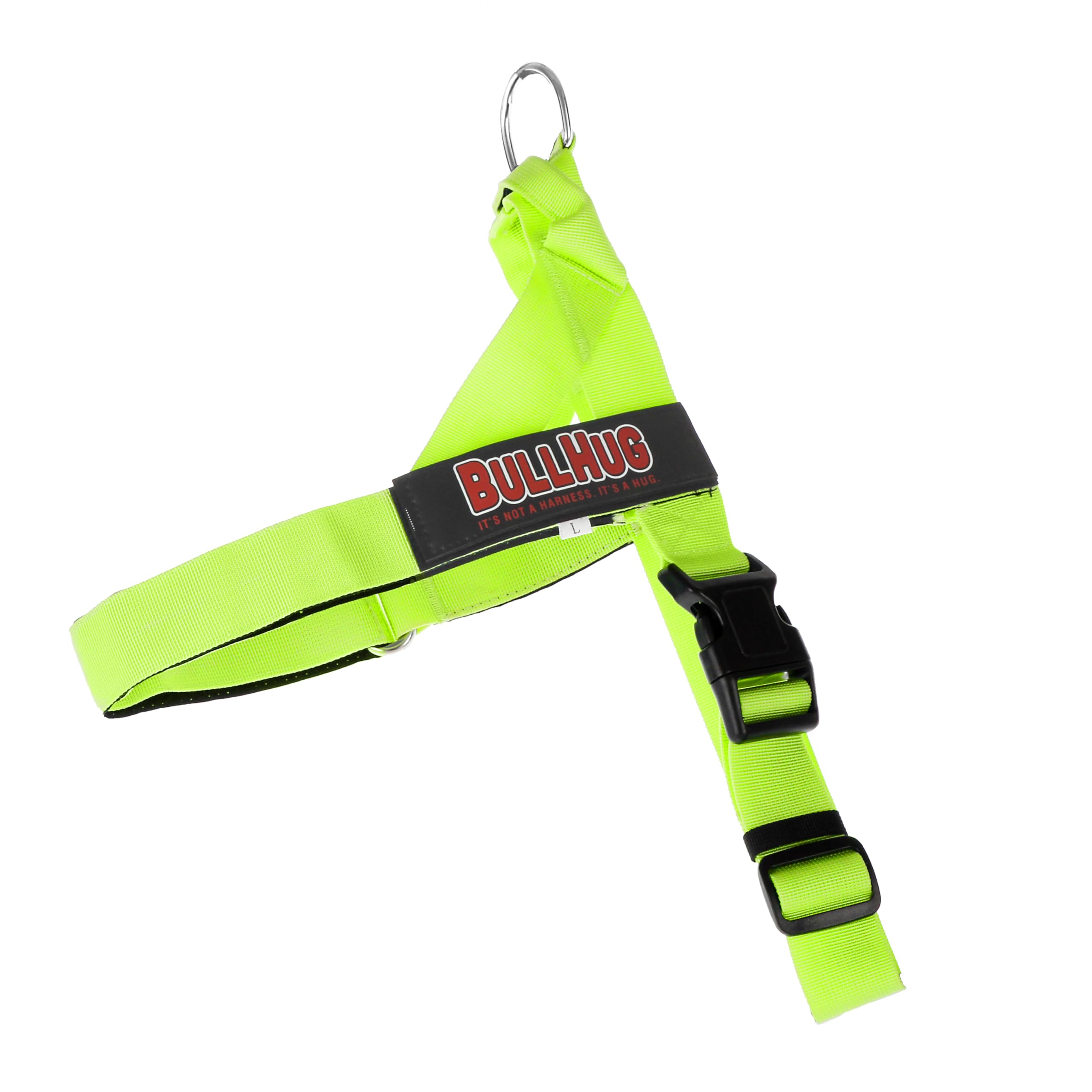 BullHug Harnais avec poignée pratique pour guider le chien en sécurité.