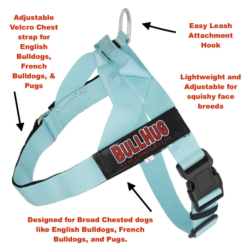 BullHug harnais réglage velcro pour un ajustement précis et sûr.