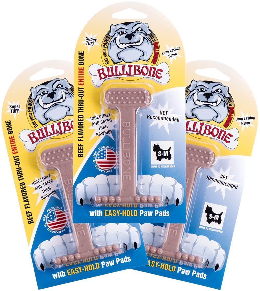 Bullibone: jouet en nylon durable pour chiens agressifs favorisant la mastication sûre