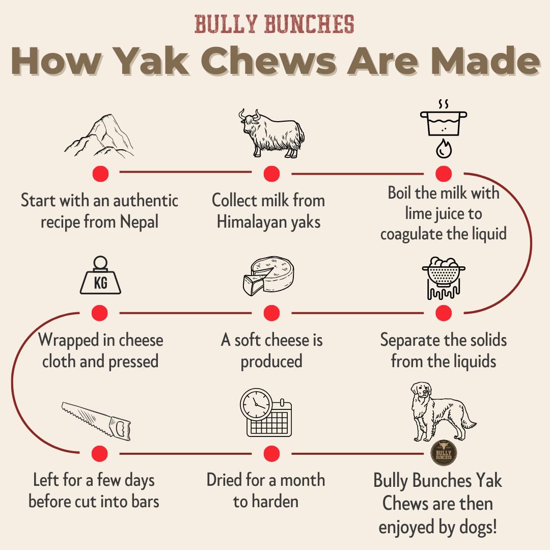 Bully Bunches protéine yak sans céréales, snack nourrissant et facile à digérer.