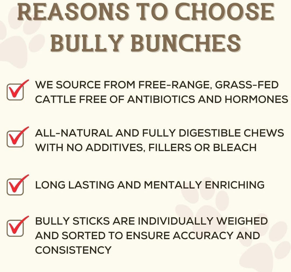 Emballage Bully Bunches de 10 pièces, pratique pour plusieurs chiens.