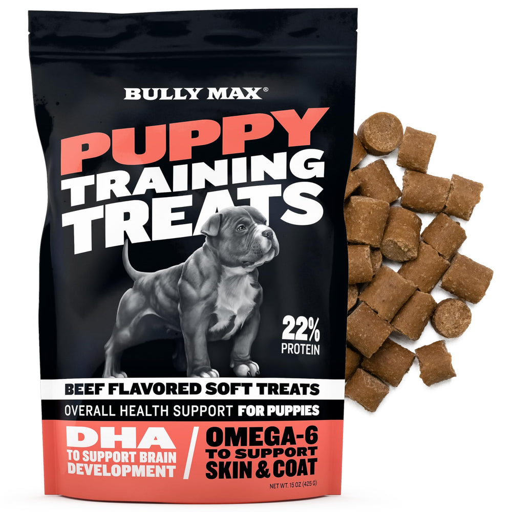 Bully Max friandises d'entraînement chiot : récompense savoureuse pour apprentissage efficace.