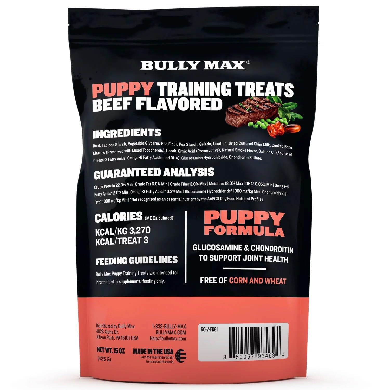 Bully Max Glucosamine-Chondroïtine Articulations : soutien potentiel pour les articulations en croissance.