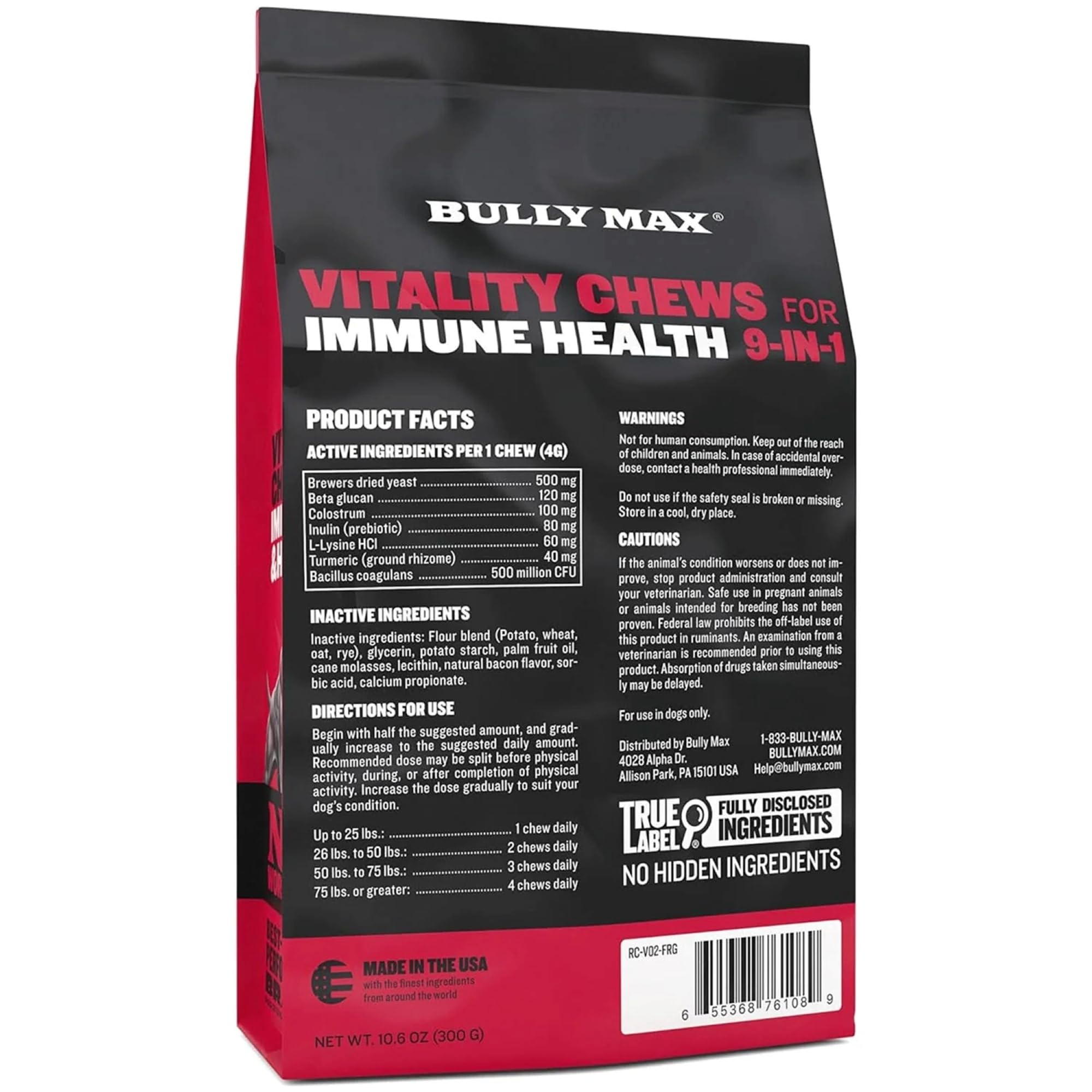Bully Max Poil brillant et peau saine: nourrir le pelage en profondeur.