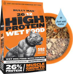 Bully Max – transformation en repas humide avec eau, pratique et savoureux.