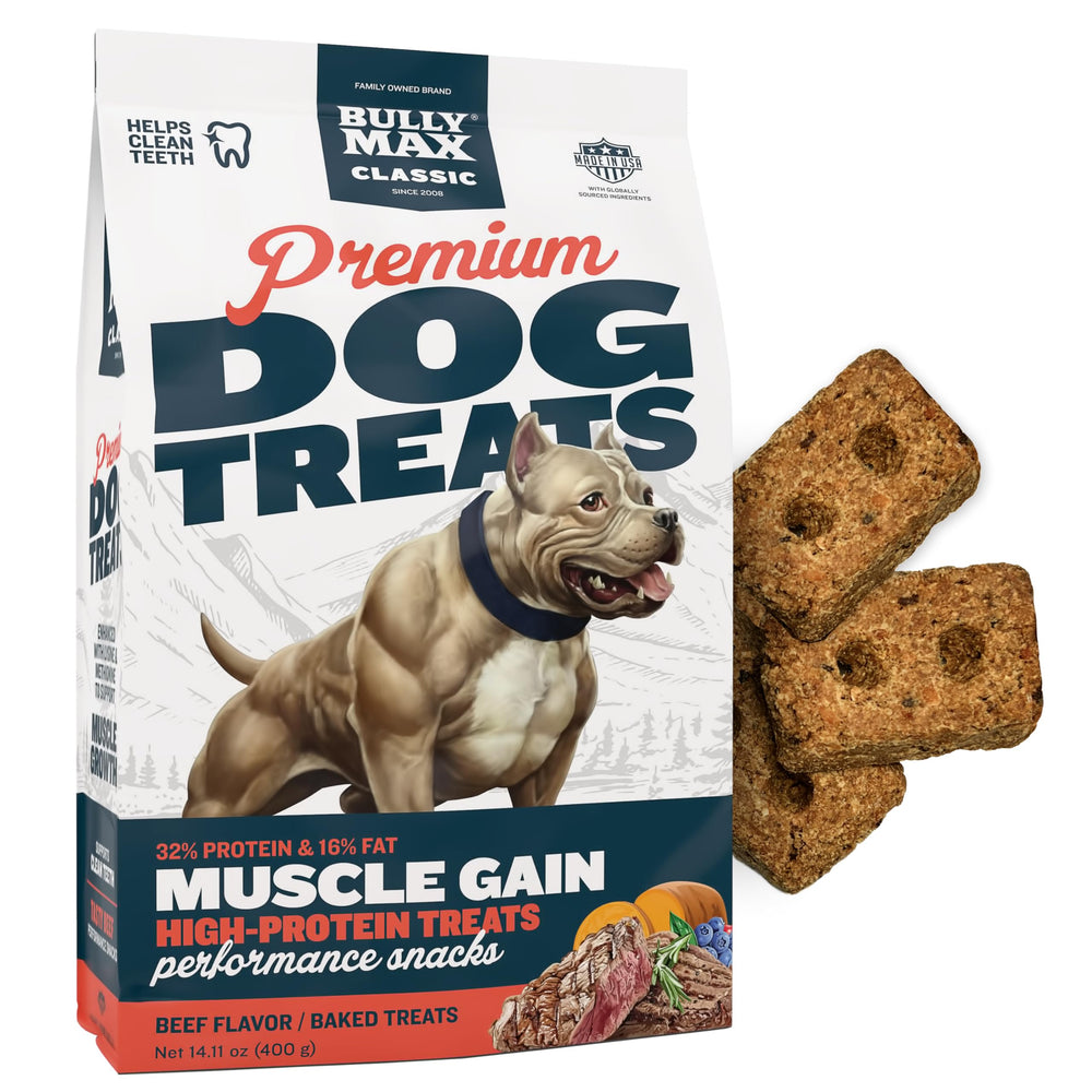 Bully Max friandises en sachet 400 g, bouchée goût boeuf et légumes.