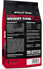 Bully Max Weight Gainer – sachets, duo de paquets, apport calorique élevé pour chiens.