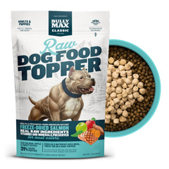 Bully Max Toppers saumon et fruits pour chiens, repas plus appétissant et équilibré