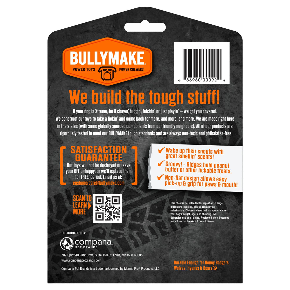 BULLYMAKE fabriqué aux États‑Unis steak rouge, qualité et sécurité garanties.
