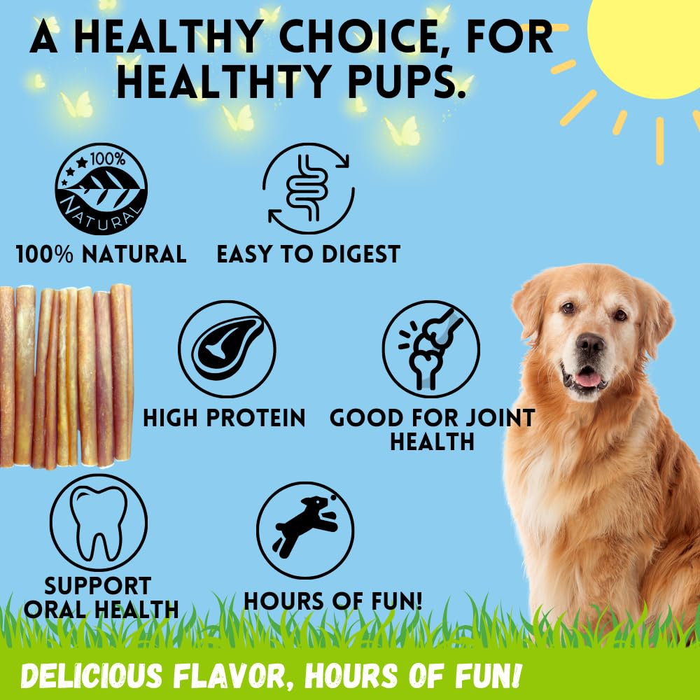 Bullysticks More: proteines-animales-naturelles, soutien nutritionnel potentiel.