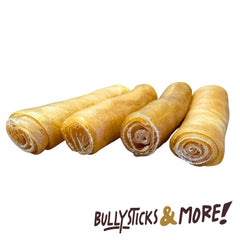 Rouleaux boeuf sans peau BULLYSTICKS & MORE, récompense saine pour chien.