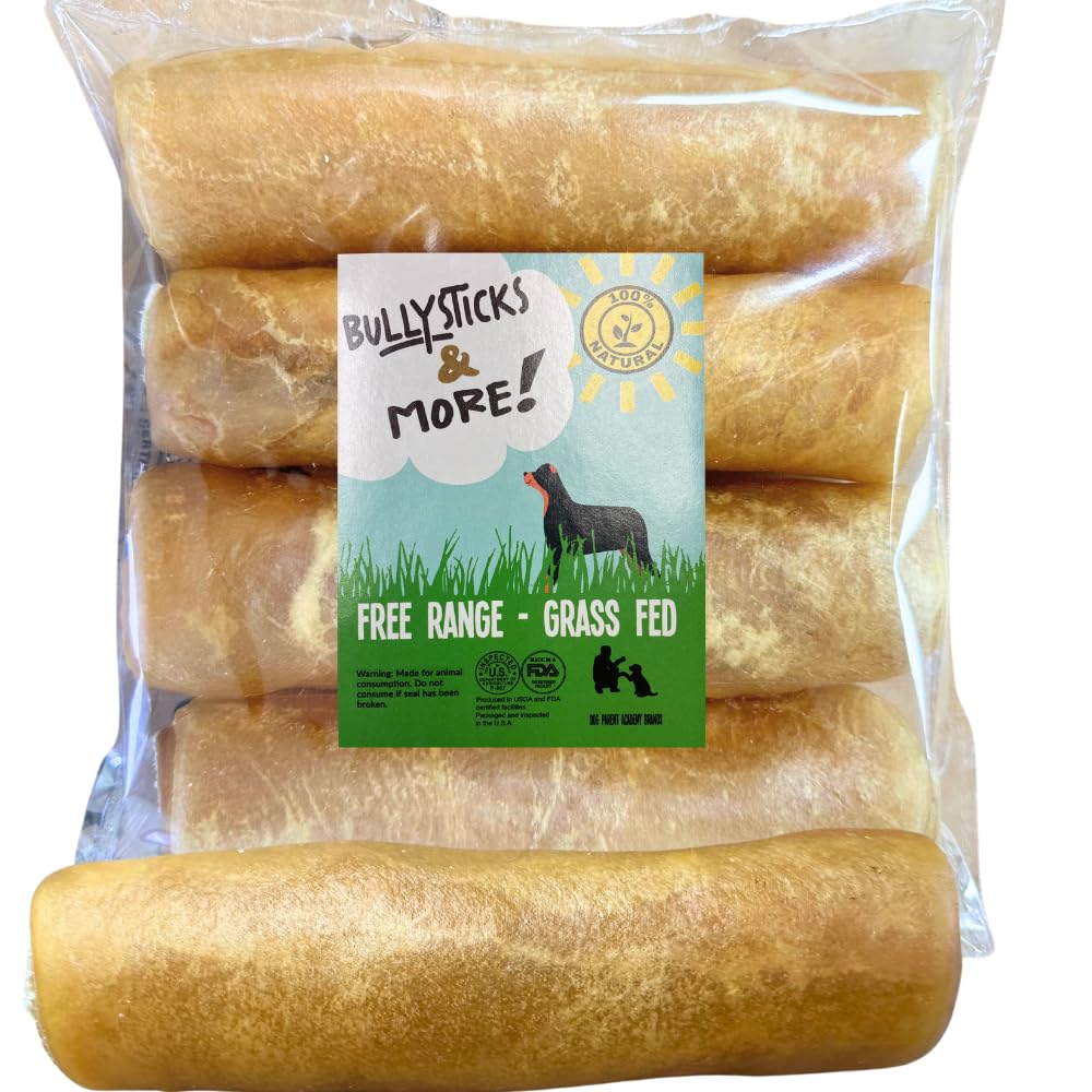 Rouleaux collagene boeuf BULLYSTICKS & MORE pour chien, soutien peau et articulations.