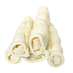 Texture dense des rouleaux de joue de boeuf pour une mastication prolongée.