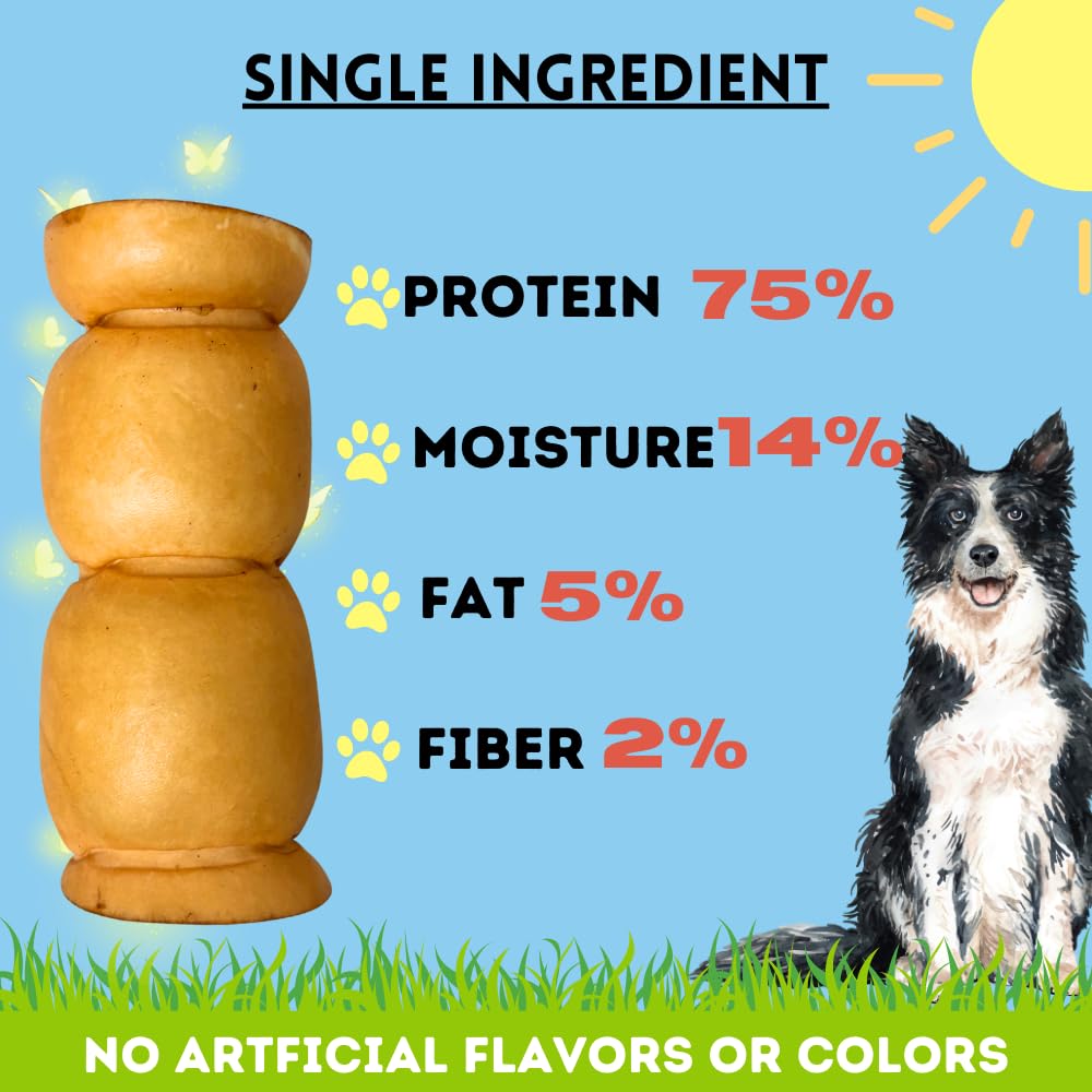 Chiens actifs adorent le Rouleaux Joue Boeuf Sans Peau BULLYSTICKS & MORE.