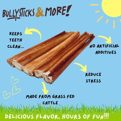 BULLYSTICKS & MORE Bully Sticks sans cuir brut, alternative naturelle.