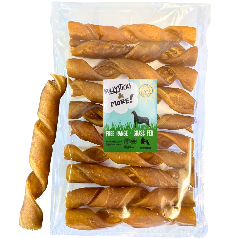 Bullysticks & More tiges collagène boeuf 6 pouces pour chien, friandise croquante et appétissante