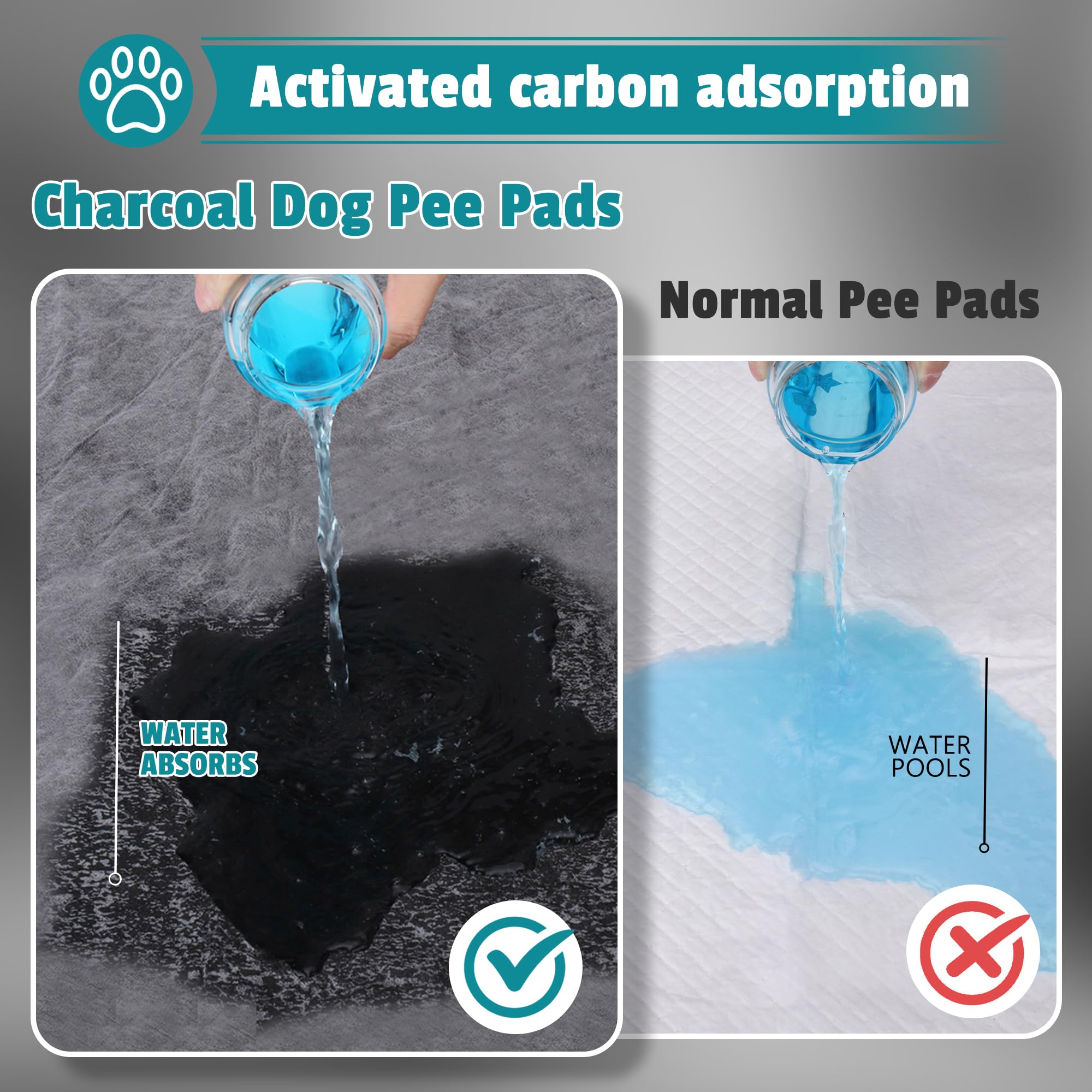 Bulubaky tapis charbon absorbant XXXL, usage polyvalent pour chiens et chats.