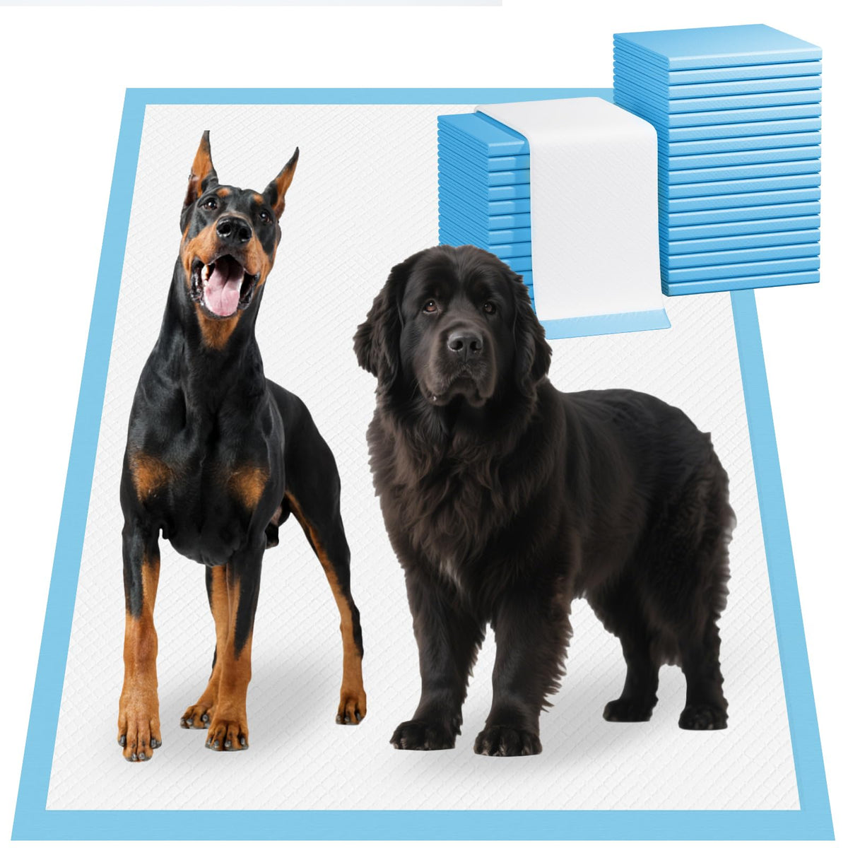 Bulubaky tapis-pipi géant 54x37 pouces, idéal pour grands chiens et sols propres.