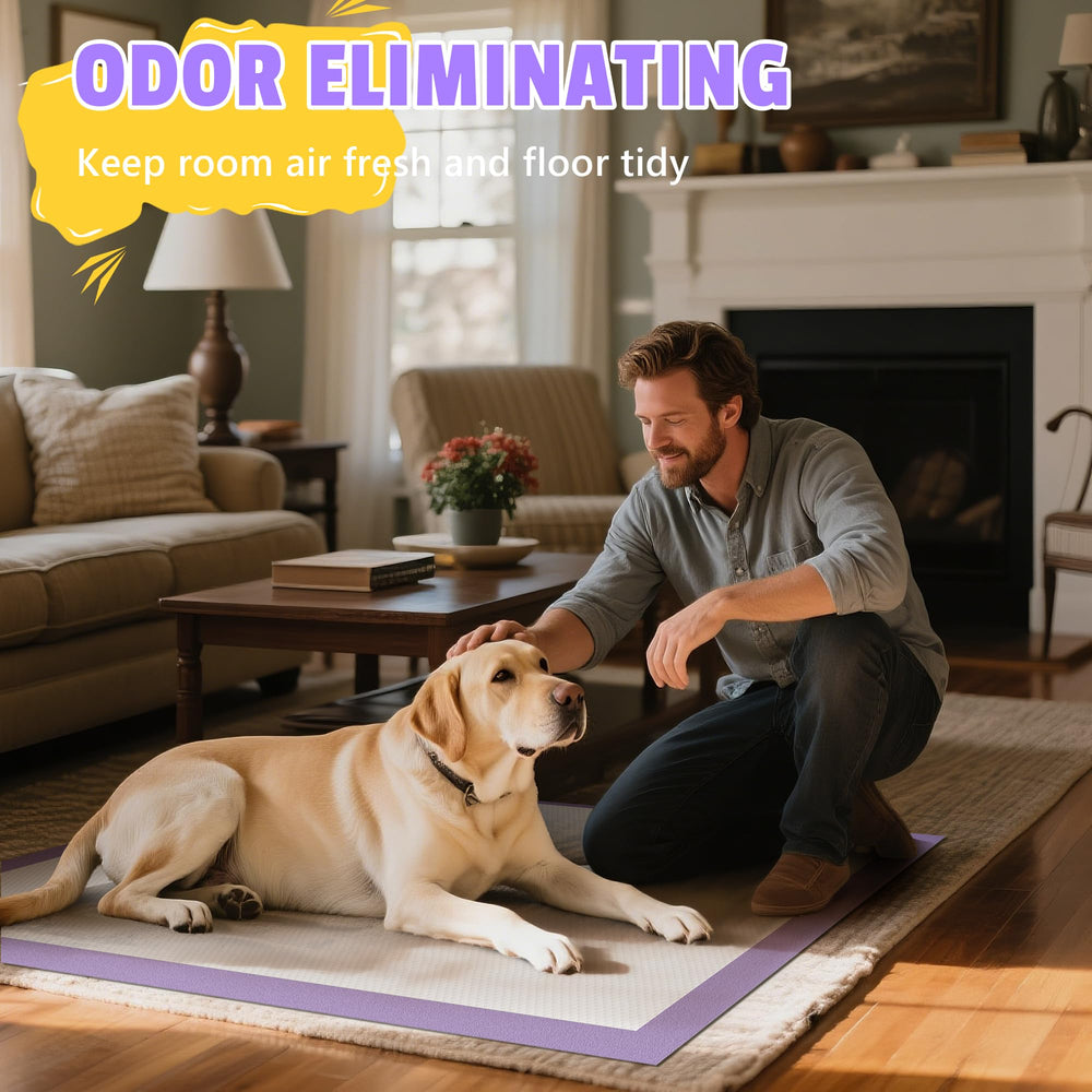 Bulubaky tapis-pipi lavande : utilisation polyvalente pour chiens, chiots et chats.